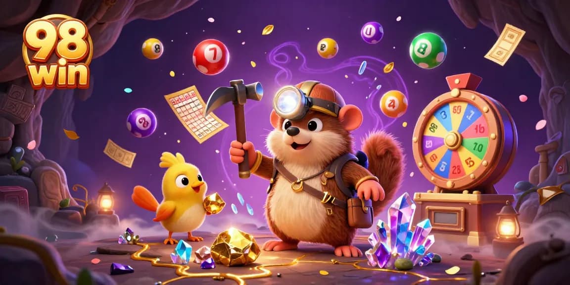 Win big with 98 win as a treasure hunter explores a vibrant casino scene!