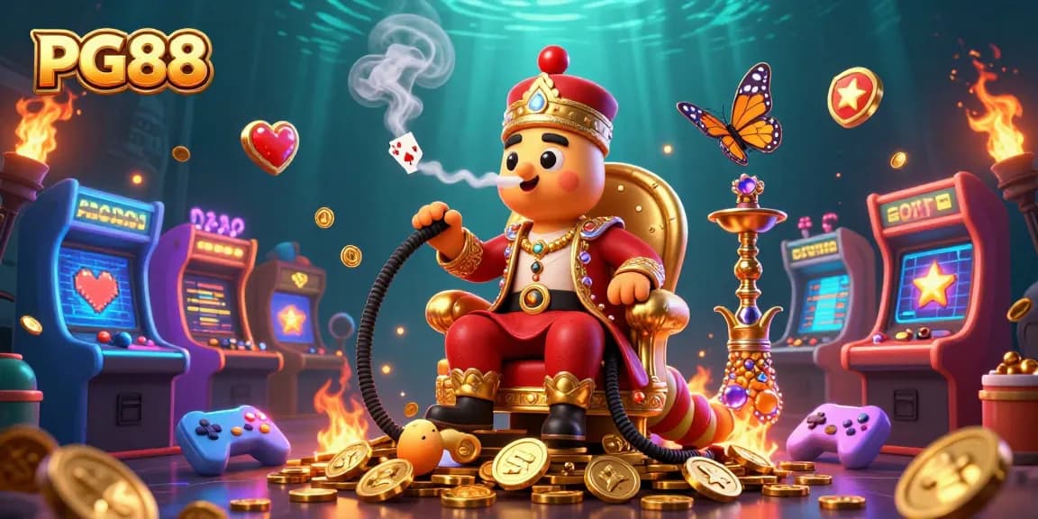 Experience thrilling gaming action at PG88 with the vibrant atmosphere and rich details alive in the casino scene.