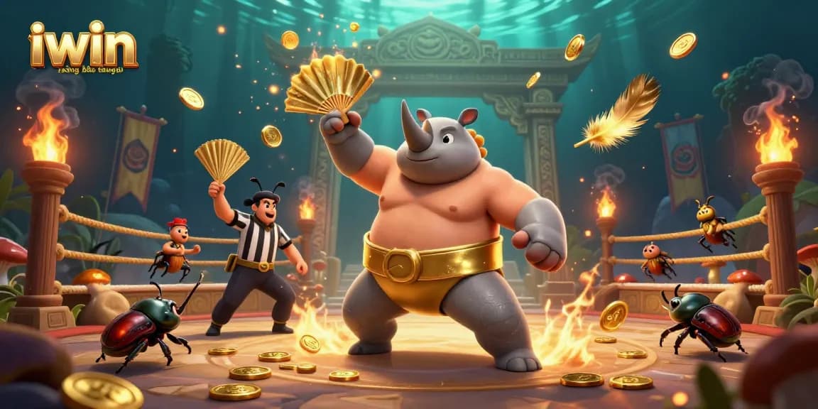 Experience thrilling action at iwin sòng bạc thượng lưu with a dynamic sumo matchup and gold coins.