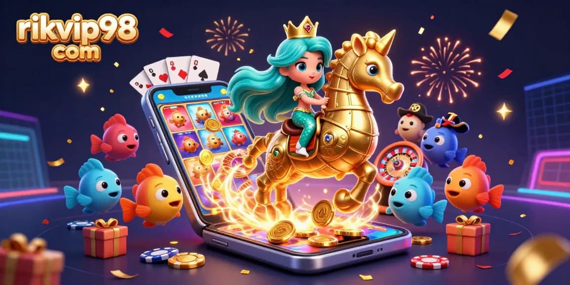 Experience thrilling games at rikvip98 com with colorful slots and festive casino elements!