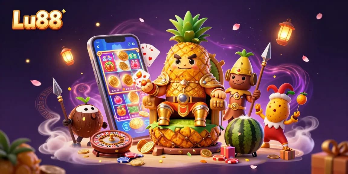 Command golden coins on Lu88 while playing vibrant slot games in an ultra-detailed 3D casino scene.