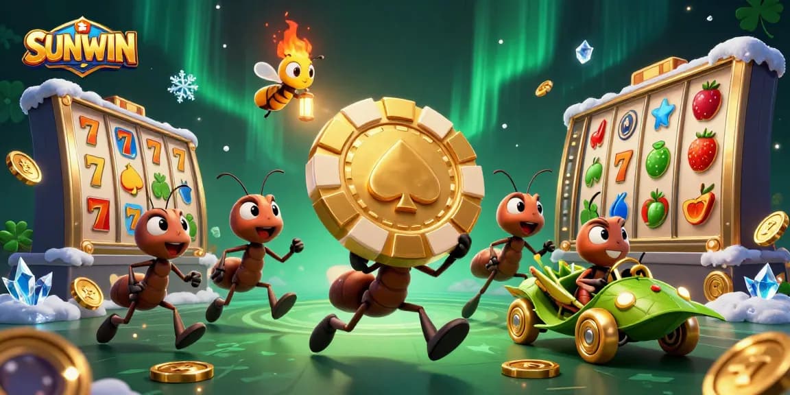 Experience big wins at SUNWIN with a vibrant heist adventure featuring playful characters and exciting gaming elements.