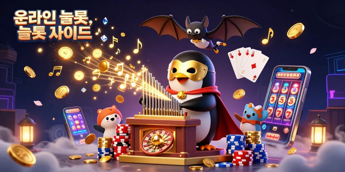Engage in thrilling online slots and casino experiences with a vibrant 3D illustration of gaming action.
