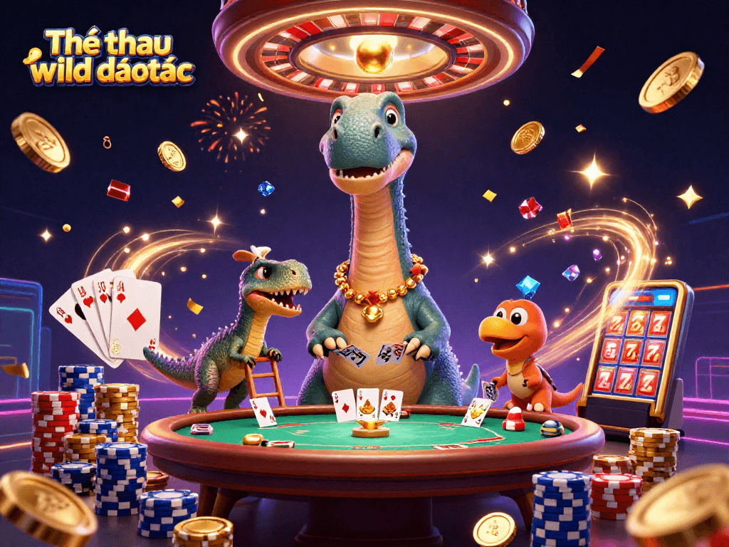 Engage in thrilling gameplay in Thể thao wild đạo tặc with vibrant characters and dynamic casino scenes.