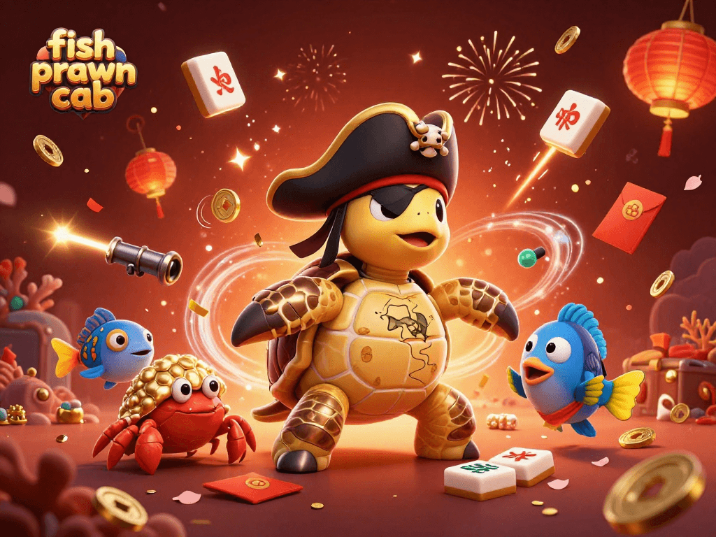 Experience thrilling gameplay as fish prawn crab characters interact with treasure elements in an exciting underwater adventure.