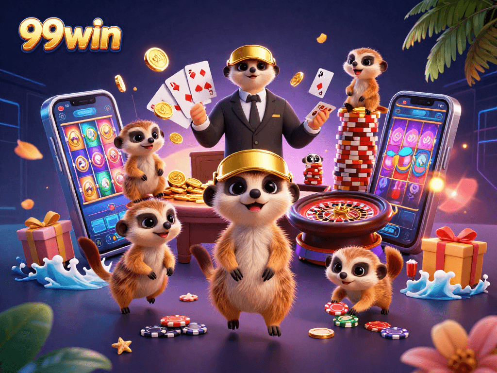 Experience thrilling games like slots and poker with 99win's vibrant casino environment.