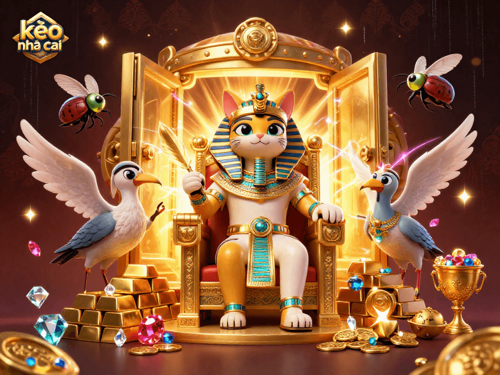 Experience kèo nhà cái thrills with vibrant casino elements and Egyptian-themed treasures.