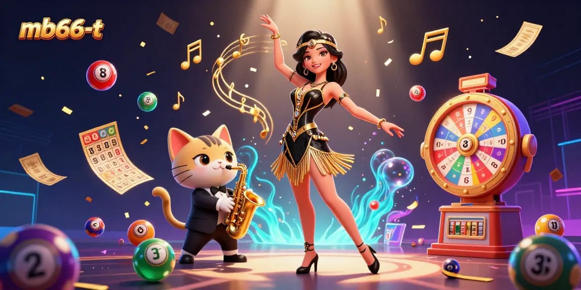 Experience thrilling gameplay with mb66-t in a vibrant casino-themed illustration.