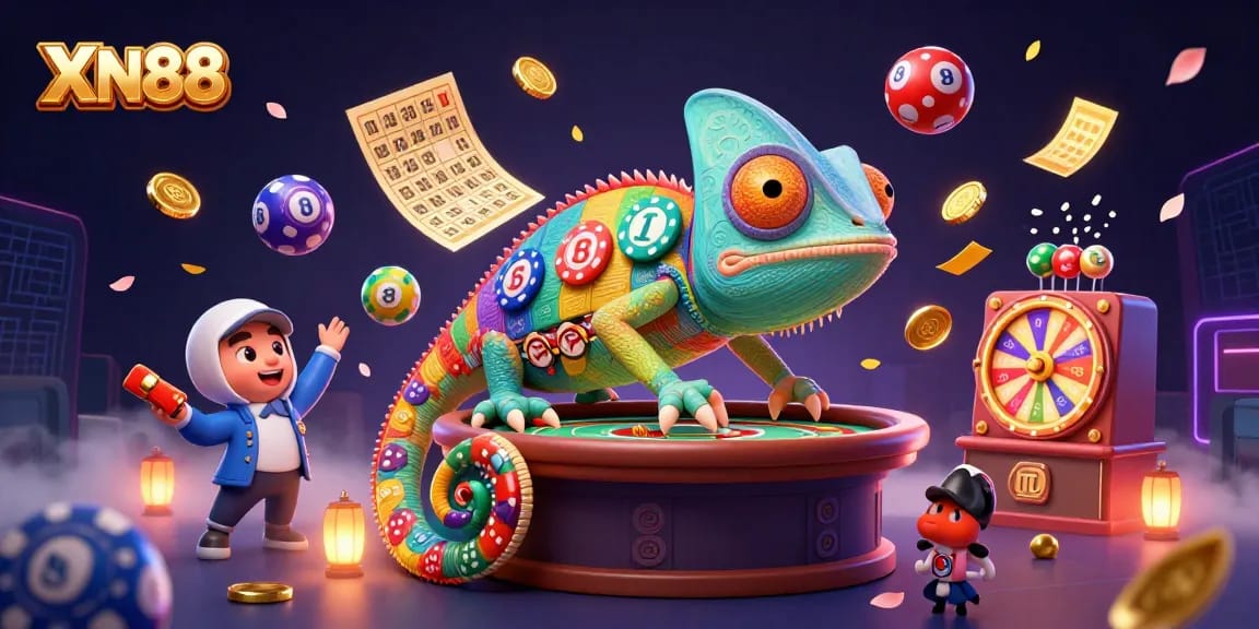 Experience high-stakes thrills at XN88 with a vibrant casino scene featuring dynamic games and golden excitement.