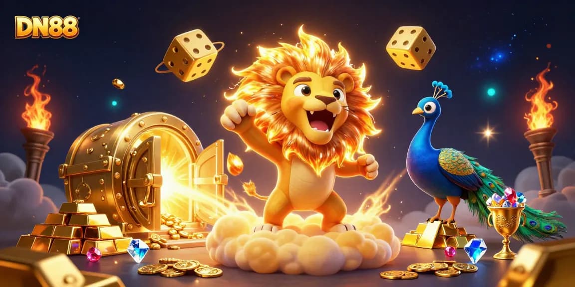 Experience vibrant gaming thrills at DN88 with a dazzling casino atmosphere filled with treasures.