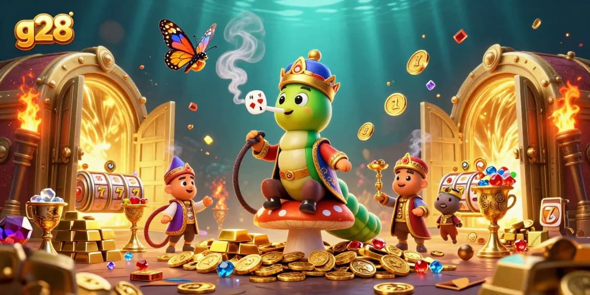 Experience the thrilling slots action at g28 with vibrant casino elements and engaging characters.