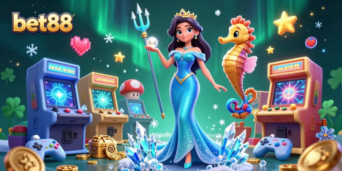 Experience the excitement of bet88 with vibrant casino games and enchanting illustrations.