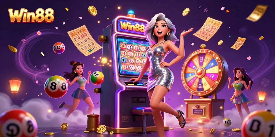 Celebrate big wins at Win88 casino with an exciting slot machine jackpot experience!