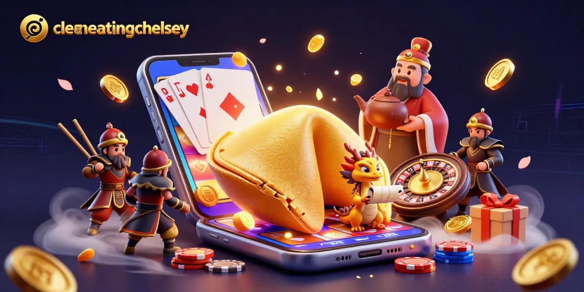 cleaneatingchelsey showcases a vibrant 3D casino scene with dynamic gambling elements and characters