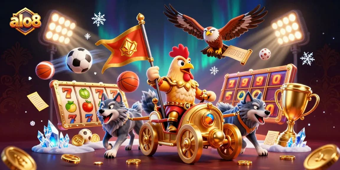A thrilling scene of alo8 with dynamic slot games and exciting characters revealing jackpot potential.
