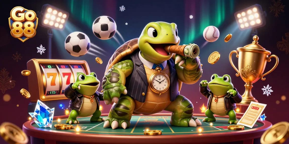 Engage with Go 88's vibrant casino world featuring dynamic 3D characters and thrilling elements.