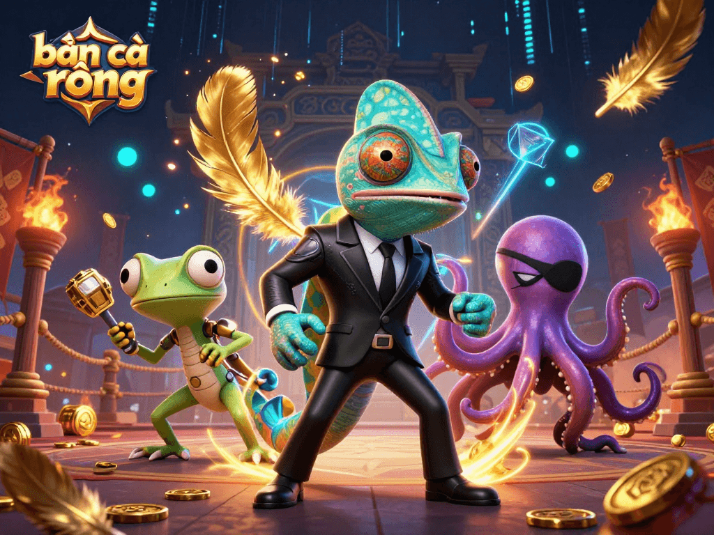 Experience thrilling action in bắn cá rồng with dynamic characters and immersive game elements.