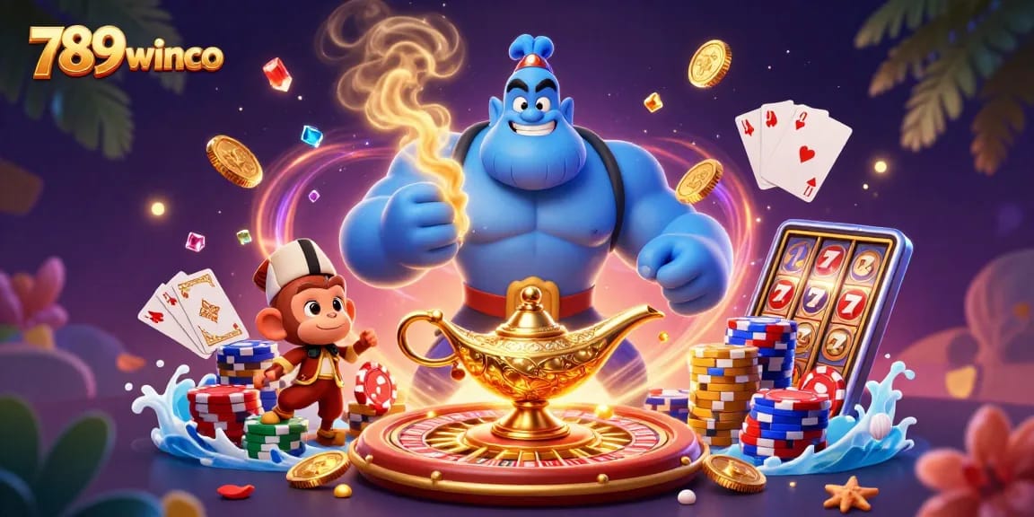 Experience thrilling wins at 789winco with a magical scene full of casino excitement and adventure.