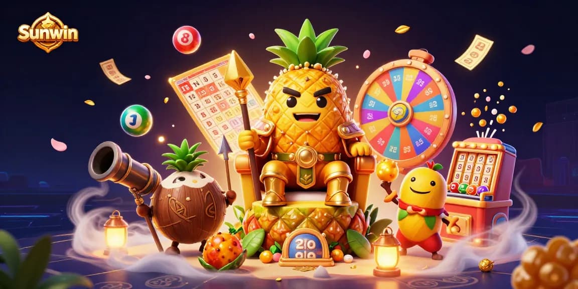 Engage with Sunwin's vibrant casino world featuring dynamic lottery elements in 3D