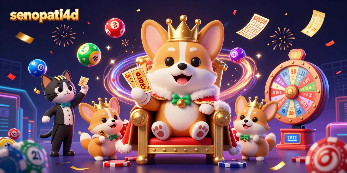 Win big at senopati4d with colorful bouncing lottery balls and vibrant game elements in action.