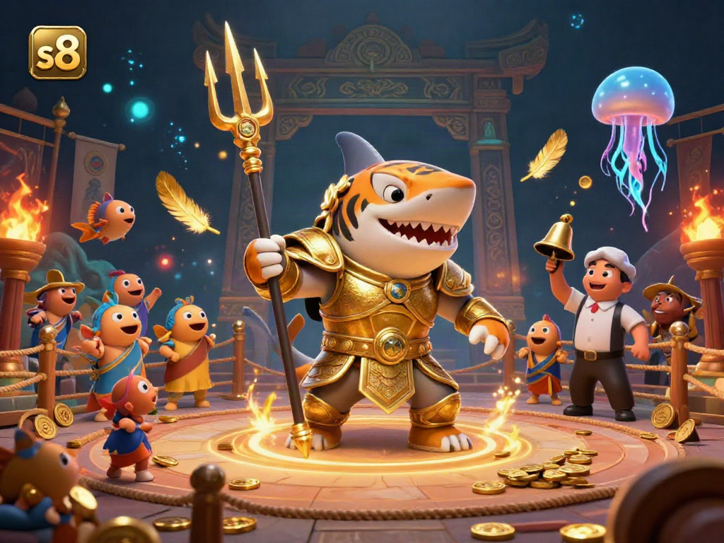 Engage in thrilling gameplay at S8 featuring an epic underwater gladiator arena.