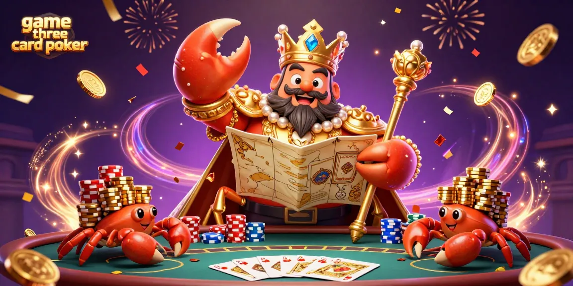 Experience the excitement of game three card poker with vibrant characters and dynamic casino elements.