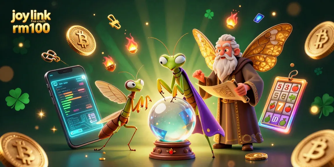 Watch the mystical fortune teller and wise moth reveal secrets of joy link free credit rm100 in a captivating casino scene.