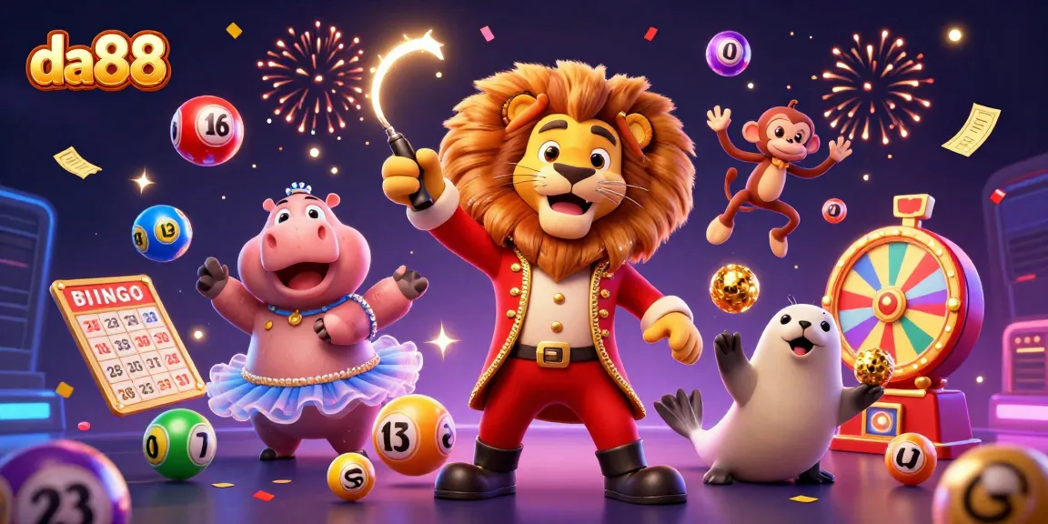 Engage with da88's thrilling online casino experience through lively 3D characters and gaming elements.