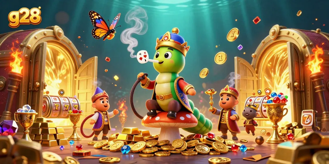 Experience the thrilling slots action at g28 with vibrant casino elements and engaging characters.