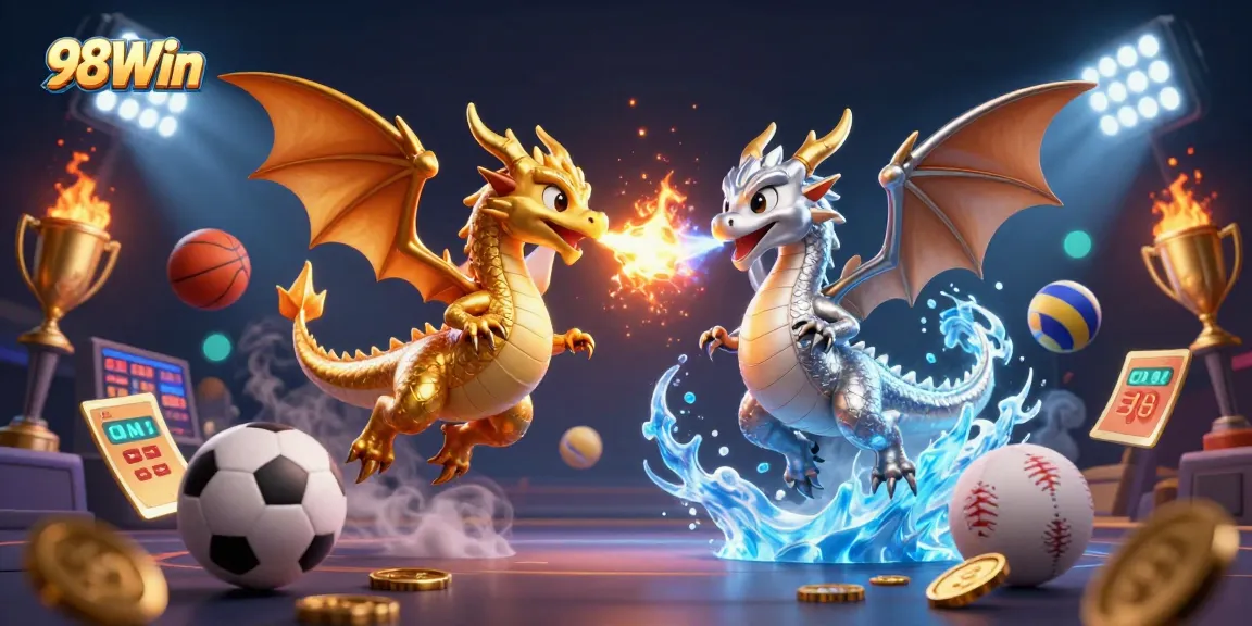 Experience thrilling gameplay at 98Win with dynamic elements of dragons and sports!