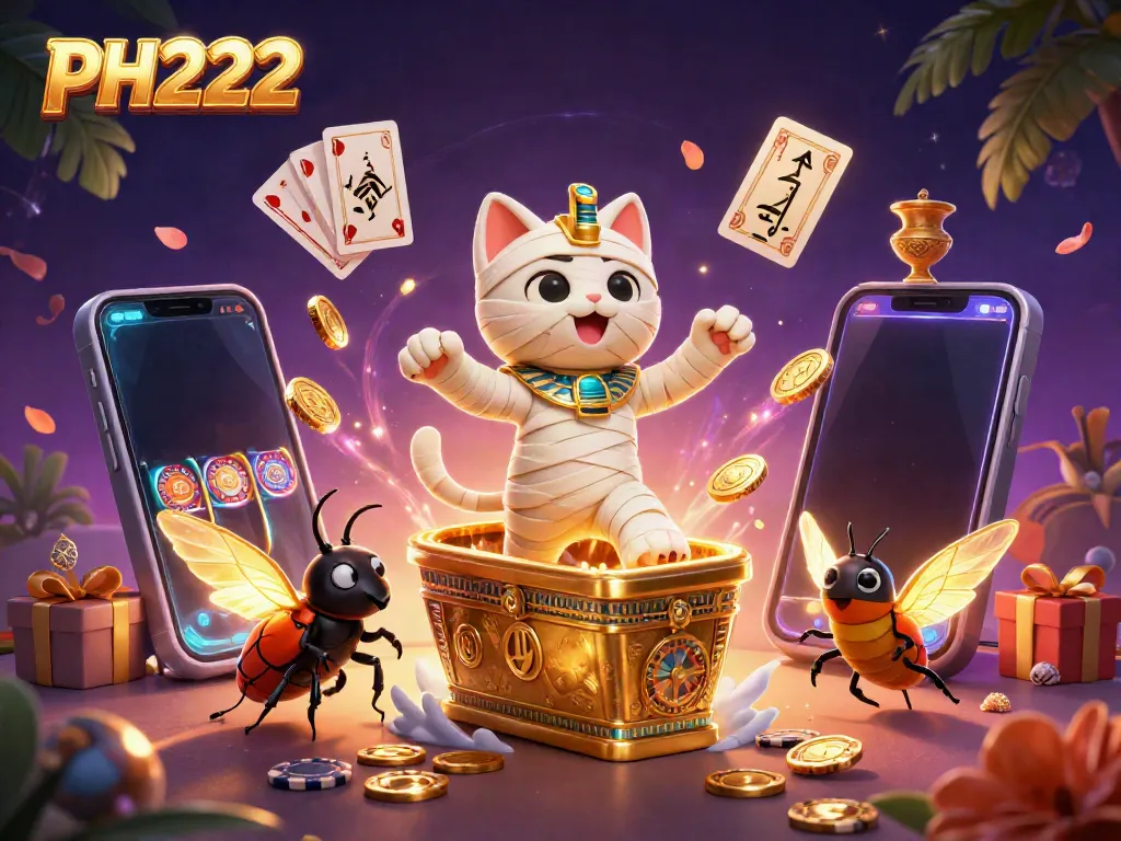 Experience thrilling gameplay in PH222 with vibrant casino characters and games.