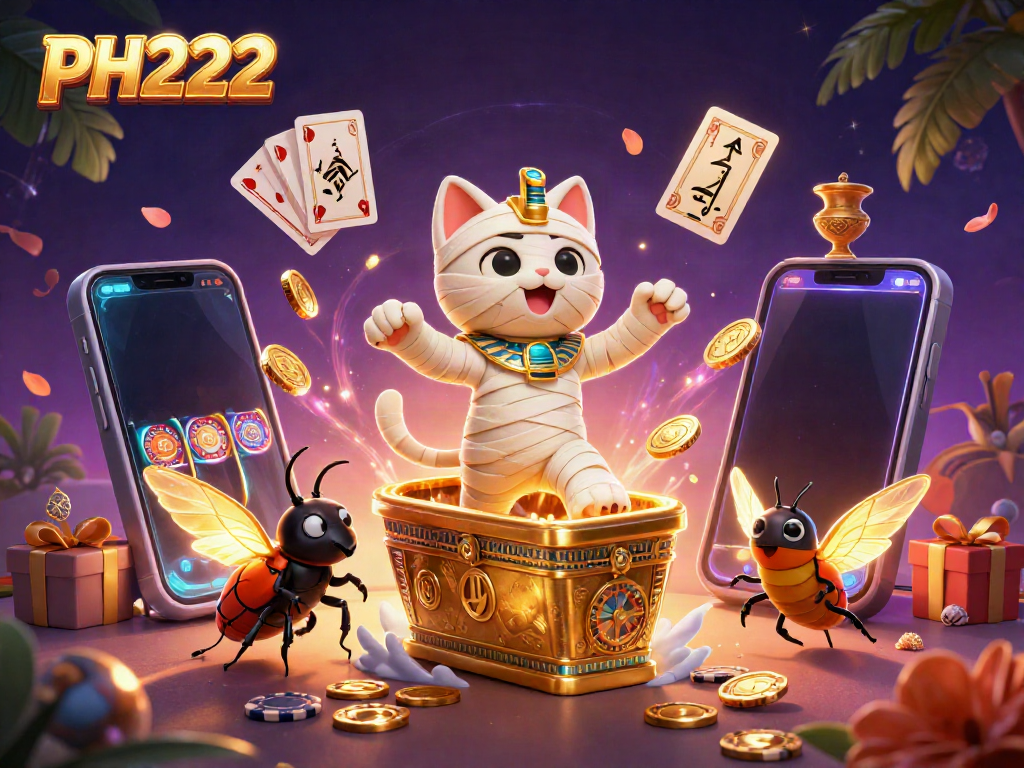 Experience thrilling gameplay in PH222 with vibrant casino characters and games.