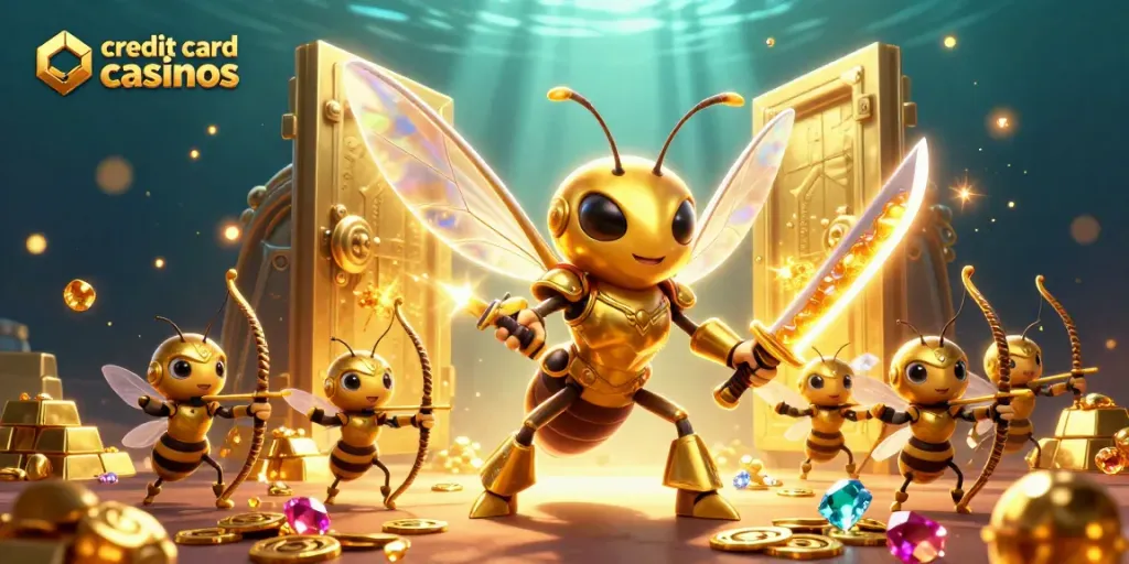 Experience the thrill of credit card casinos with vibrant characters and dynamic gaming elements.