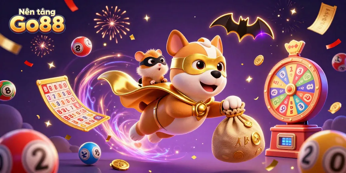 Nền tảng Go88 offers dynamic gaming fun with superheroes and vibrant casino elements.