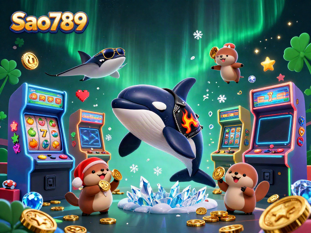 Experience thrilling wins at Sao789 with our vibrant casino scene featuring interactive game elements.