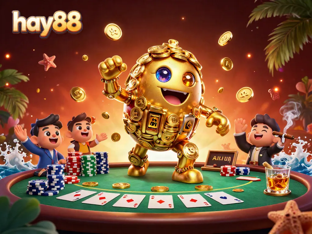 Engage with the vibrant casino scene at hay88, featuring dynamic characters and gaming elements.