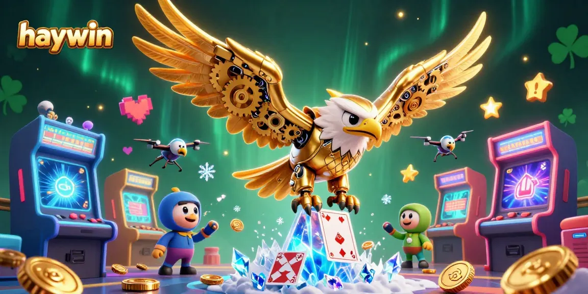 Engage in thrilling gameplay at haywin with 3D golden eagle and dynamic casino elements.