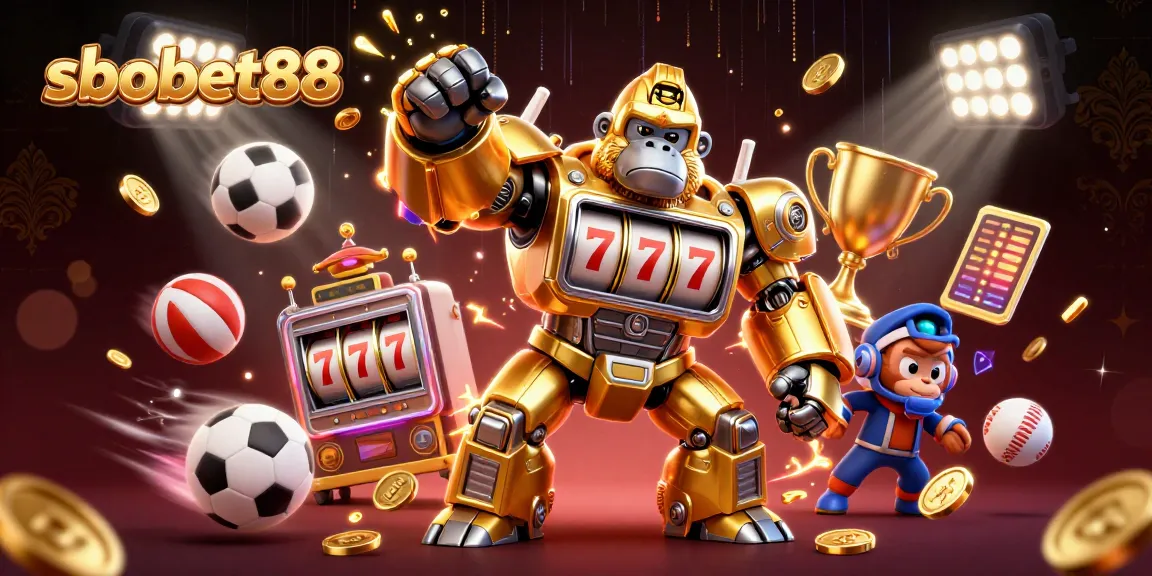 SBOBET88 menghadirkan pengalaman taruhan sepak bola terbaik dengan gorila mesin slot dan elemen olahraga menarik.