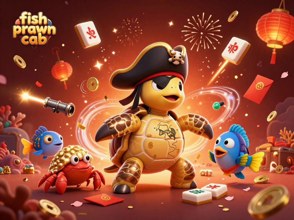 Experience thrilling gameplay as fish prawn crab characters interact with treasure elements in an exciting underwater adventure.