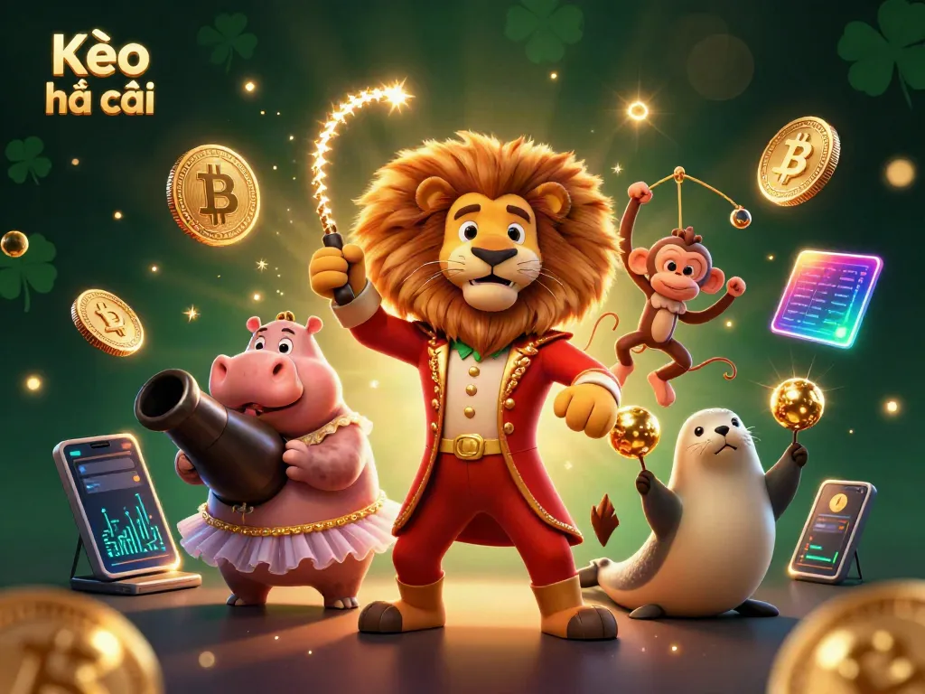 Engage with Kèo nhà cái as vibrant characters showcase dynamic sports betting elements in a colorful 3D scene.