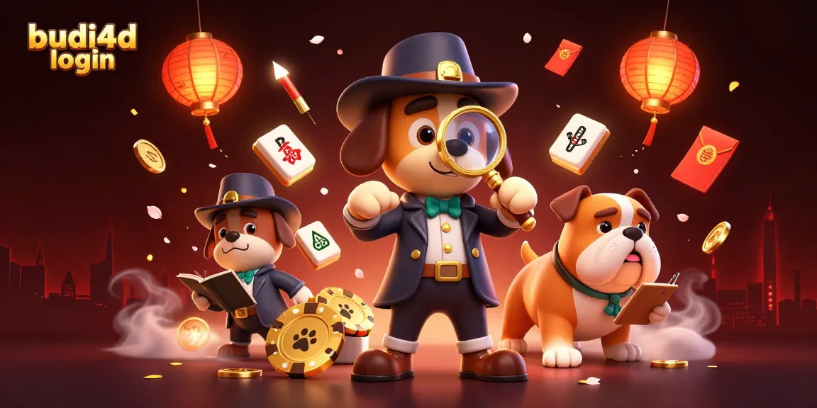 Experience the thrill of budi4d login with cartoon characters in a dynamic casino scene.