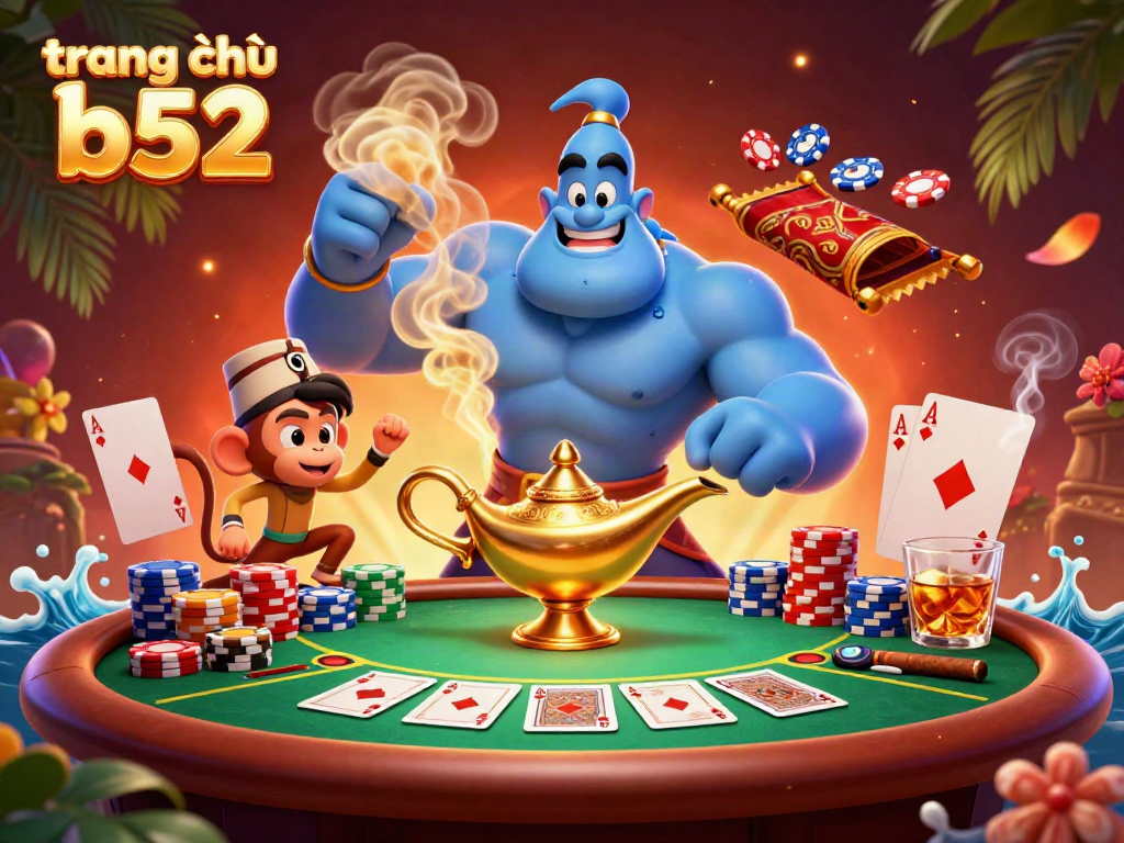 Experience engaging gameplay at trang chủ b52 with vibrant poker elements and thrilling casino atmosphere.