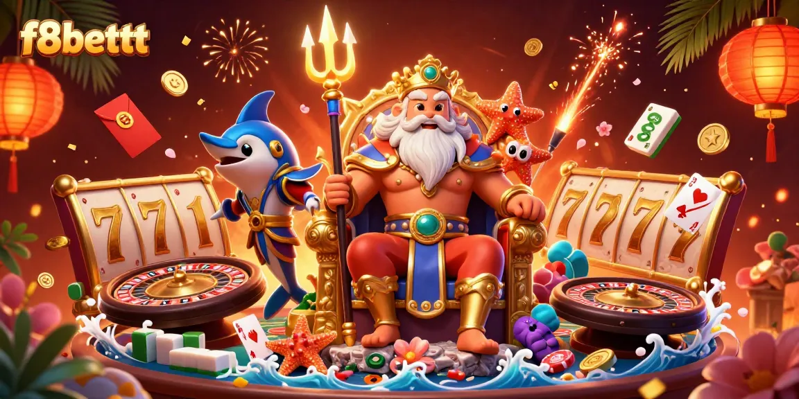 Experience the excitement of f8bettt with vibrant casino action in a rich, detailed 3D illustration.