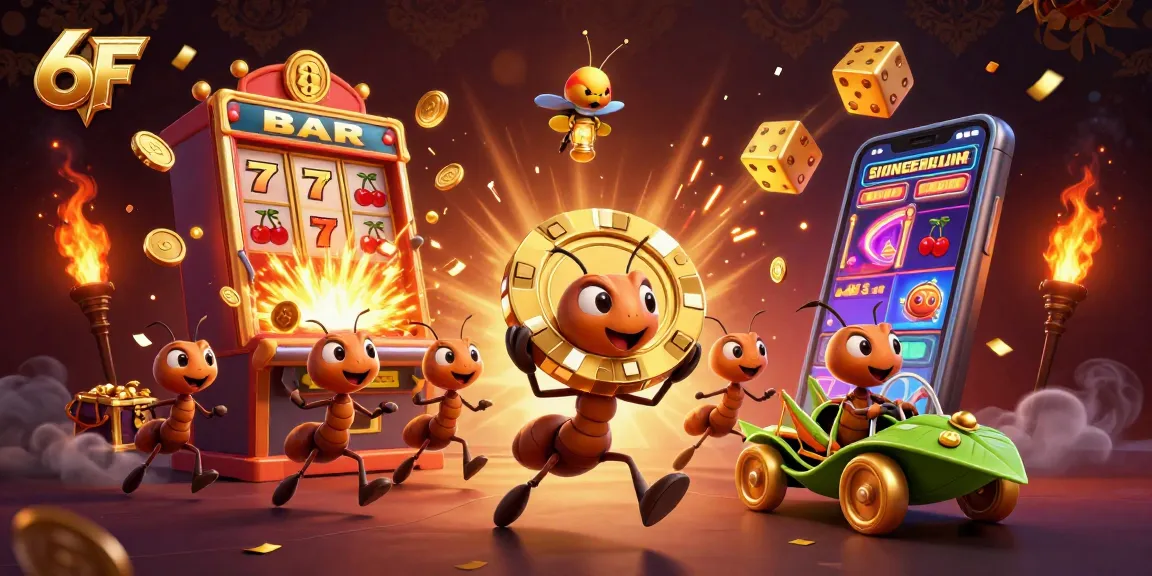 Catch the excitement of 6 FF as ants pull off a heist with a giant poker chip amid a jackpot explosion.