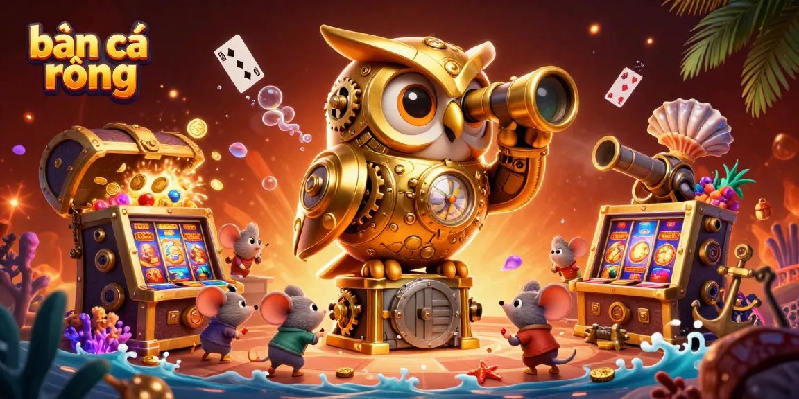 Engage in bắn cá rồng and witness an extraordinary 3D casino scene full of vibrant action.