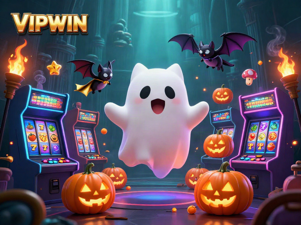 Engage with VIPWIN's vibrant casino experience showcasing friendly characters and exciting gaming action.