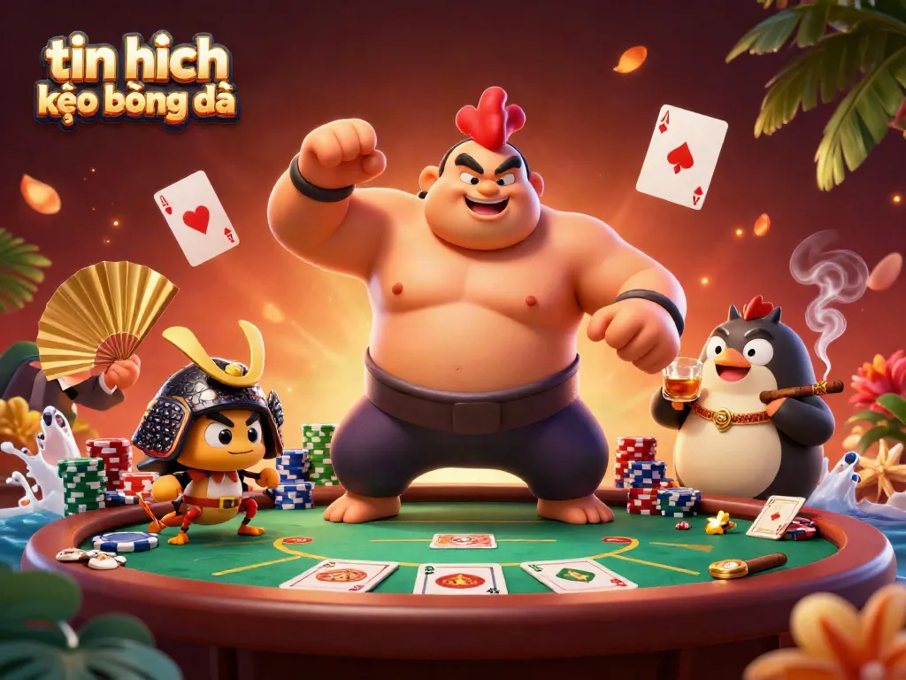 Engaging scene showcasing tin tức kèo bóng đá with vibrant characters and dynamic game elements