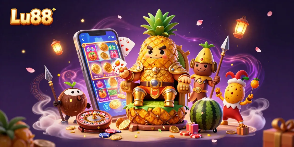 Command golden coins on Lu88 while playing vibrant slot games in an ultra-detailed 3D casino scene.