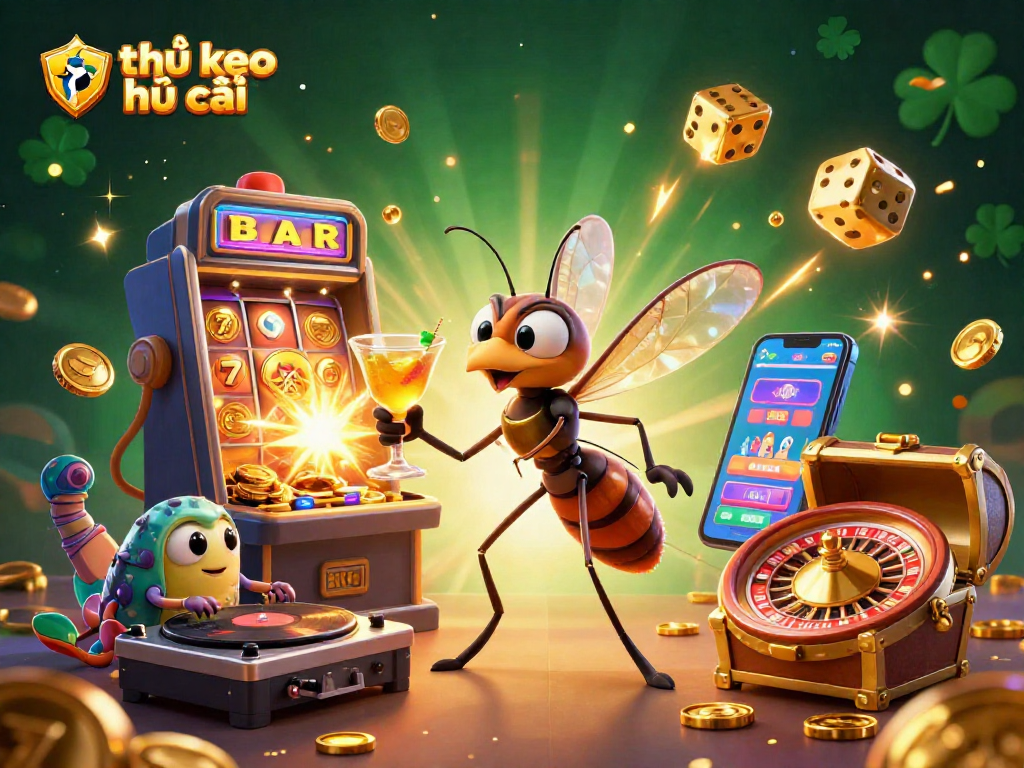 Experience the thrill of tỷ lệ kèo nhà cái with a vibrant 3D casino scene featuring dynamic characters and rich game elements.