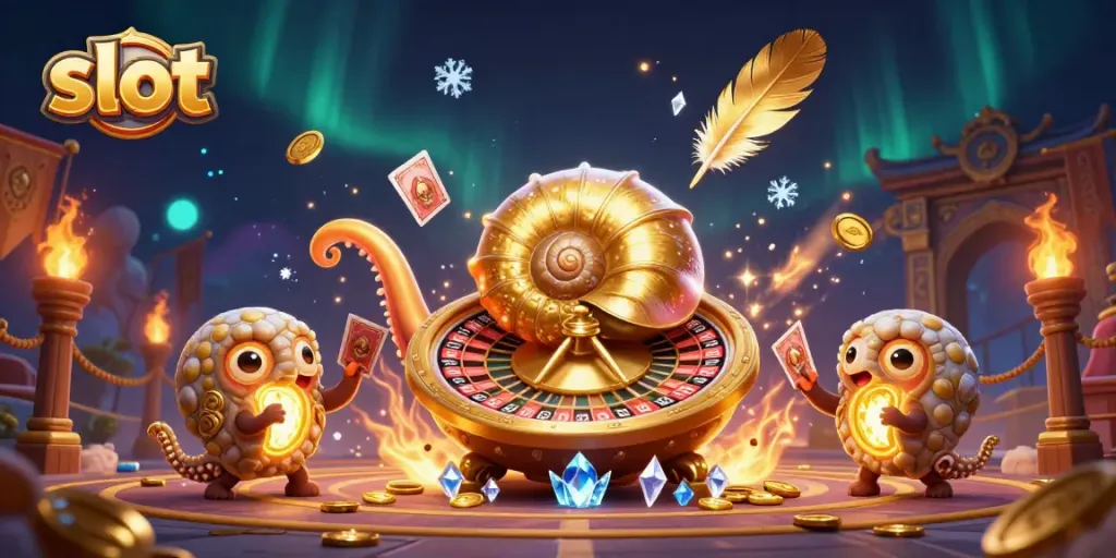 Spin the slot reels with golden nautilus in an exhilarating casino adventure.